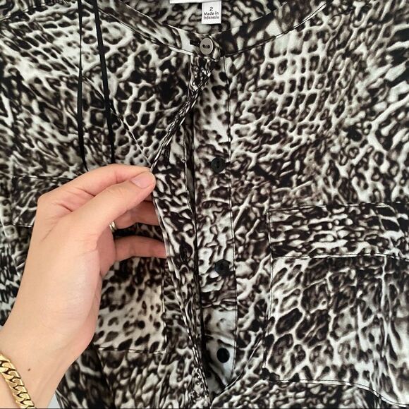 Jennifer Lopez Long Sleeve Mini Animal Print Dress - Picture 4 of 5